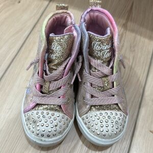 Sketchers light up high top sneakers